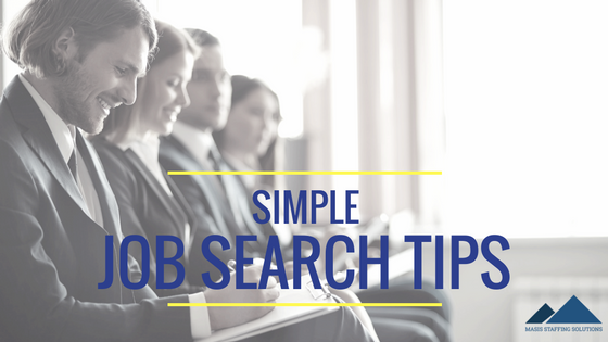 simple job search tips